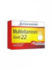 JUVAMINE - JUV061056 - Multi-Vitamines Multivitamines Gold Fizz - 30 Comprimés Effervescents